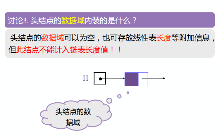 头节点的数据域